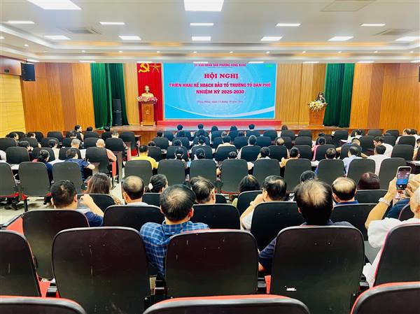 PHƯỜNG HỒNG BÀNG TỔ CHỨC HỘI NGHỊ TRIỂN KHAI KẾ HOẠCH BẦU TỔ TRƯỞNG TỔ DÂN PHỐ NHIỆM KỲ 2025 - 2030