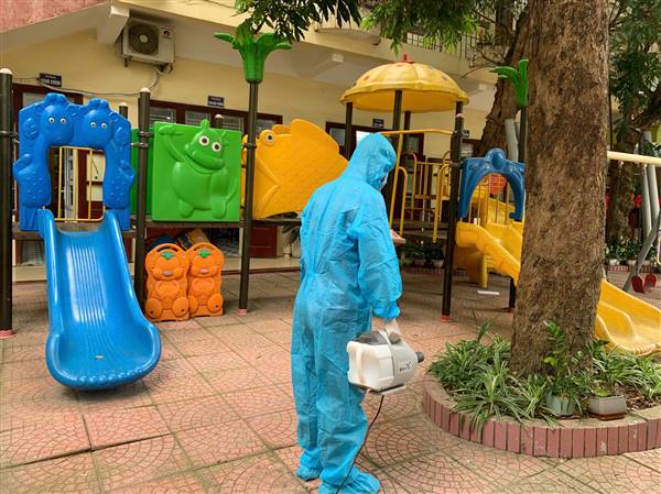 TĂNG CƯỜNG CÔNG TÁC PHÒNG, CHỐNG BỆNH TAY, CHÂN, MIỆNG TẠI CÁC TRƯỜNG MẦM NON, TIỂU HỌC TRÊN ĐỊA BÀN PHƯỜNG HỒNG BÀNG