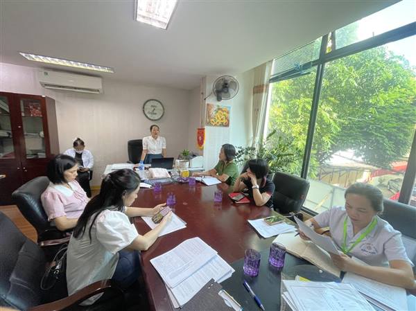 KIỂM TRA AN TOÀN THỰC PHẨM TRƯỜNG MẦM NON ÁNH DƯƠNG
