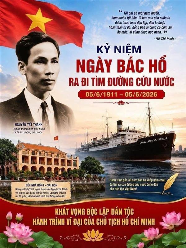 KỶ NIỆM 115 NĂM NGÀY BÁC HỒ RA ĐI TÌM ĐƯỜNG CỨU NƯỚC - NGƯỜI LÀ NIỀM TIN TẤT THẮNG
