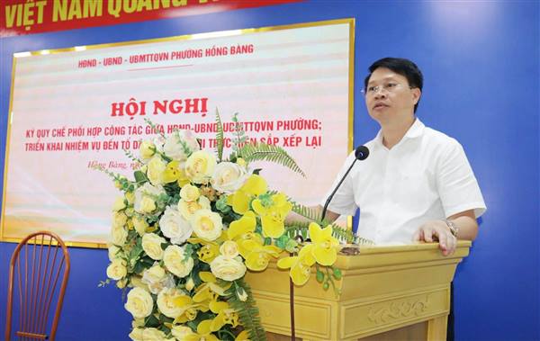 Phường Hồng Bàng phát huy vai trò, nâng cao hiệu lực, hiệu quả hoạt động của bộ máy chính quyền cơ sở
