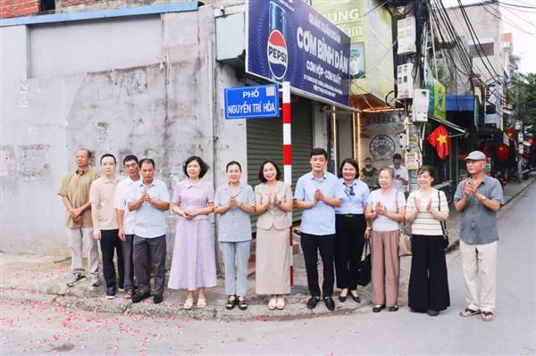 Phường Hồng Bàng gắn biển tên phố Nguyễn Trí Hòa theo Nghị quyết số 22/2026/NQ-HĐND của HĐND thành phố
