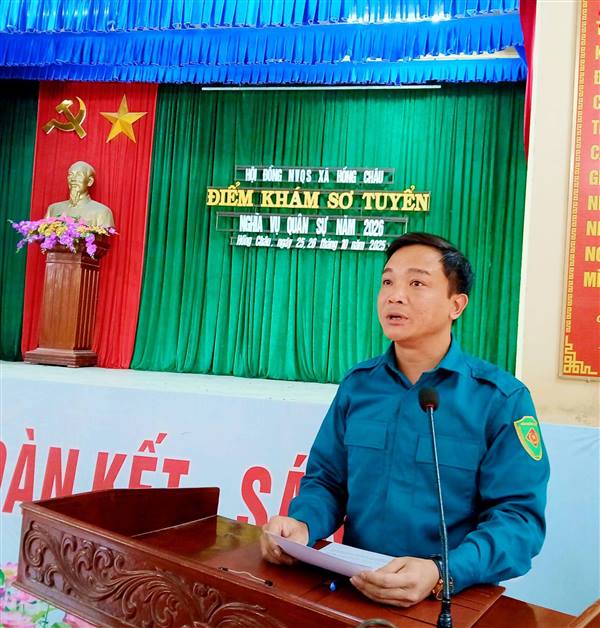 HỒNG CHÂU TỔ CHỨC KHÁM SƠ TUYỂN SỨC KHỎE NGHĨA VỤ QUÂN SỰ NĂM 2026