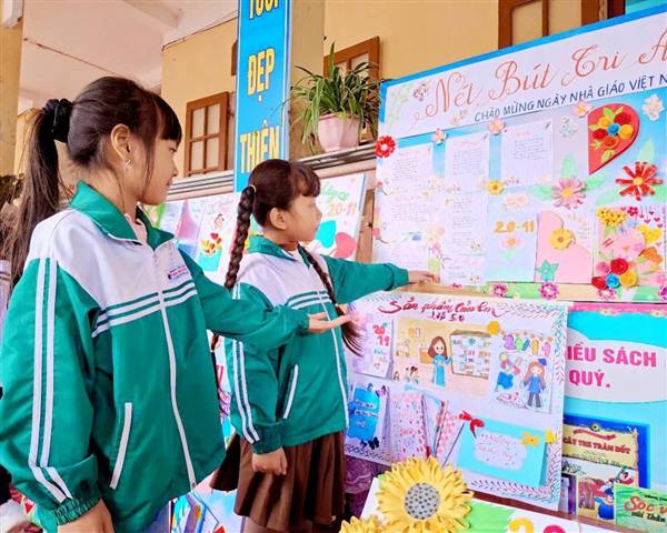 TRƯỜNG TIỂU HỌC TÂN QUANG TỔ CHỨC HỘI THI “NÉT BÚT TRI ÂN” CHÀO MỪNG 20/11 