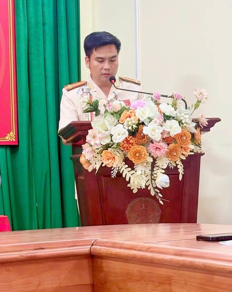 CHI BỘ CÔNG AN XÃ HỒNG CHÂU TỔ CHỨC ĐẠI HỘI LẦN THỨ NHẤT, NHIỆM KỲ 2025 - 2030
