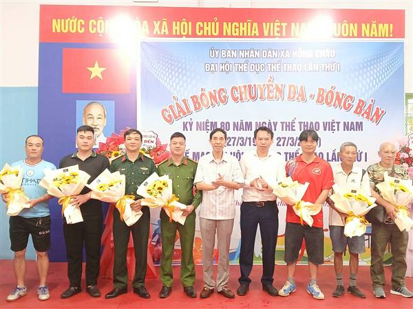 HỒNG CHÂU SÔI NỔI TỔ CHỨC GIẢI BÓNG CHUYỀN DA, BÓNG BÀN NĂM 2026 CHÀO MỪNG 80 NĂM NGÀY THỂ THAO VIỆT NAM (27/3/1946 - 27/3/2026)