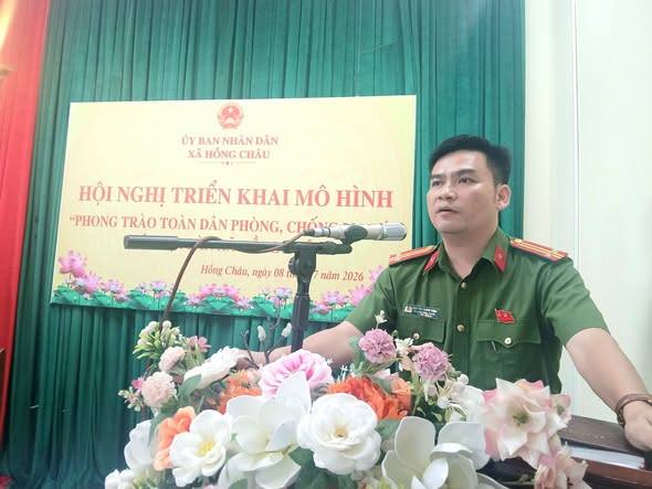 Hồng Châu triển khai mô hình "Phong trào toàn dân phòng, chống M.a.t.u.y" trên địa bàn xã