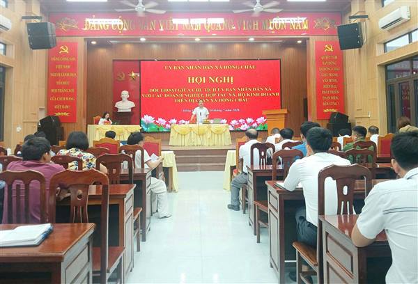 Hồng Châu: đối thoại, tháo gỡ khó khăn, đồng hành cùng doanh nghiệp, hợp tác xã và hộ kinh doanh