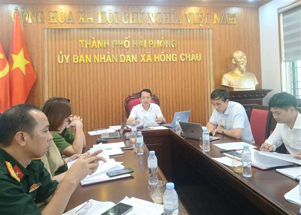 UBND xã Hồng Châu tổ chức phiên họp thường kỳ tháng 7 năm 2026