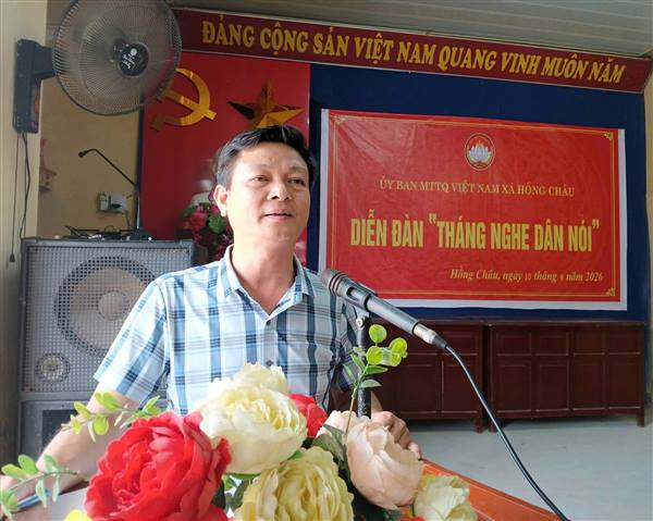 Hồng Châu: Diễn đàn "Tháng nghe dân nói" phát huy hiệu quả dân chủ ở cơ sở