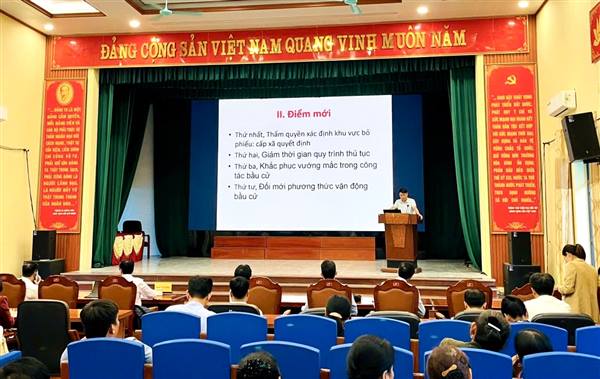 ĐẢNG ỦY XÃ HỢP TIẾN TỔ CHỨC CHUYÊN ĐỀ VỀ CÔNG TÁC BẦU CỬ QUỐC HỘI KHÓA XVI VÀ HĐND CÁC CẤP NHIỆM KỲ 2026 – 2031