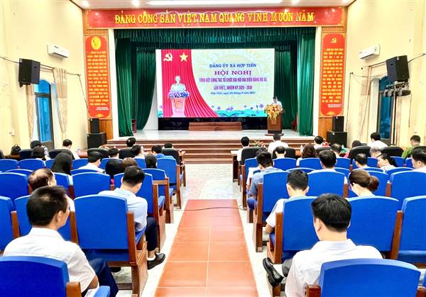 Xã Hợp Tiến tổ chức Hội nghị tổng kết công tác tổ chức Đại hội đại biểu Đảng bộ xã lần thứ I, nhiệm kỳ 2025 – 2030