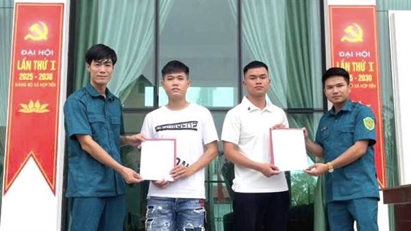 BCH QUÂN SỰ XÃ HỢP TIẾN – THÀNH PHỐ HẢI PHÒNG LÀM TỐT 
CÔNG TÁC TUYÊN TRUYỀN VẬN ĐỘNG CÔNG DÂN TÌNH NGUYỆN NHẬP NGŨ NĂM 2026
