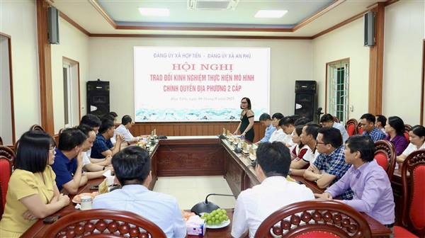 Thắt chặt tình đoàn kết, giao lưu học hỏi giữa hai xã Hợp Tiến và xã An Phú