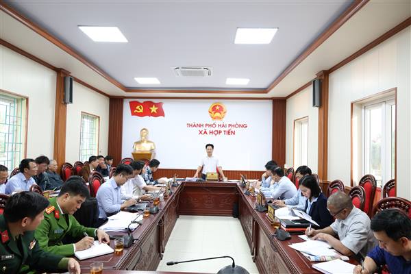 ỦY BAN BẦU CỬ XÃ HỢP TIẾN TỔ CHỨC HỘI NGHỊ RÀ SOÁT, THỐNG NHẤT DANH SÁCH CỬ TRI TẠI CÁC ĐƠN VỊ BẦU CỬ 