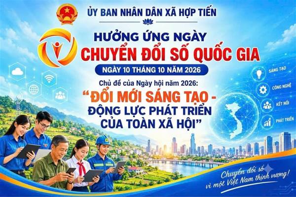 Xã Hợp Tiến hưởng ứng Ngày Chuyển đổi số quốc gia năm 2026 

