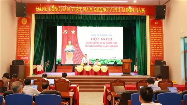 Hội nghị giao ban Bí thư chi bộ, Trưởng thôn triển khai nhiệm vụ tháng 5/2026