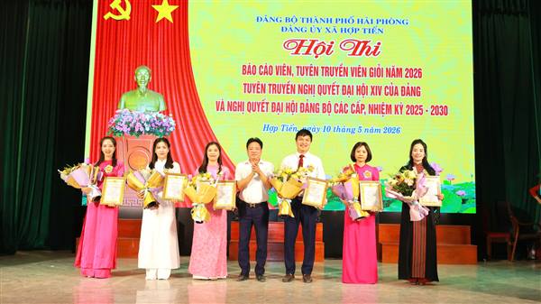 Hội thi Báo cáo viên, Tuyên truyền viên giỏi xã Hợp Tiến năm 2026 
