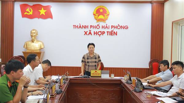 Ban Thường vụ Đảng ủy xã Hợp Tiến đánh giá kết quả thực hiện nhiệm vụ 6 tháng đầu năm 2026 