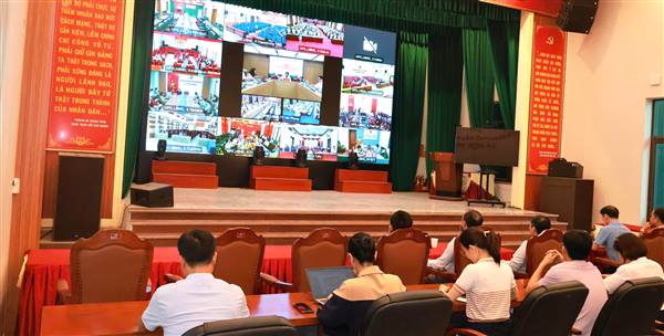 Xã Hợp Tiến dự Hội nghị sơ kết công tác tuyên giáo và dân vận 6 tháng đầu năm 2026