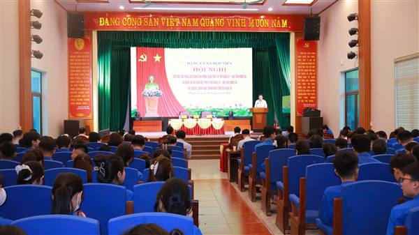 Hợp Tiến tổ chức Hội nghị đối thoại giữa lãnh đạo xã với cán bộ, đoàn viên, thanh niên năm 2026