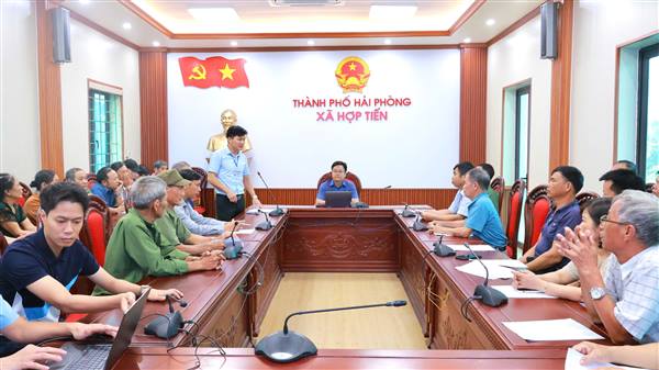 Hợp Tiến công khai phương án bồi thường, hỗ trợ, tái định cư phục vụ giải phóng mặt bằng dự án đường sắt tốc độ cao