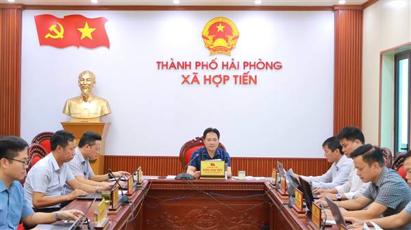 Ban Thường vụ Đảng ủy xã Hợp Tiến tổ chức  họp và cho ý kiến vào báo cáo tự rà soát, đánh giá thực trạng đơn vị hành chính cấp xã
