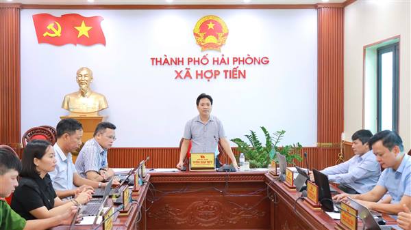 Ban Thường vụ Đảng ủy xã Hợp Tiến cho ý kiến về báo cáo kết quả thực hiện nhiệm vụ 9 tháng năm 2026