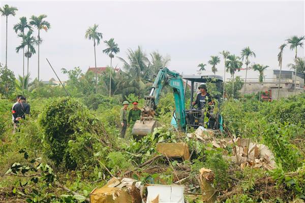Phường Hưng Đạo: Hoàn thành cưỡng chế thu hồi đất 6 hộ dân thực hiện Dự án xây dựng đường vành đai 2