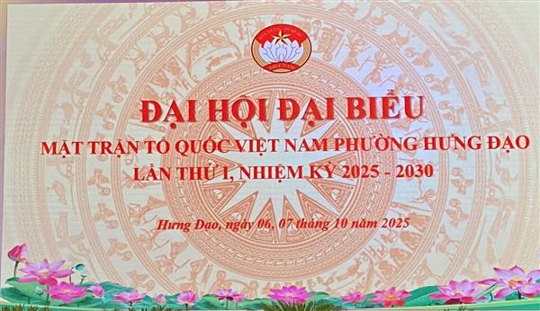 Uỷ ban Mặt trận Tổ quốc Việt Nam phường ban hành Kế hoạch tổ chức Đại hội đại biểu Mặt trận Tổ quốc Việt Nam phường lần thứ I, nhiệm kỳ 2025-2030. 