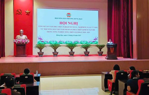 Ngày 31/10/2025 Hội Nông dân phường Hưng Đạo phối hợp với Hội Nông dân thành phố tổ chức hội nghị tuyên truyền công tác chăm sóc bảo vệ trẻ em gắn với tuyên truyền xây dựng nông thôn mới năm 2025