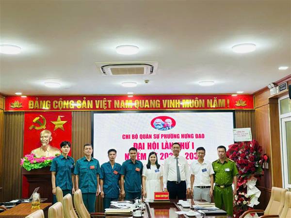 Đại hội Chi bộ Quân sự phường lần thứ I, nhiệm kỳ 2025-2030