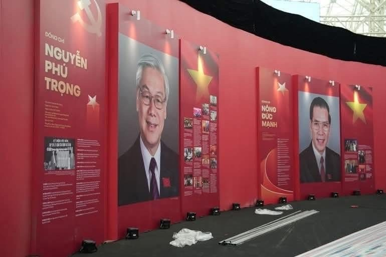 A wall with pictures of men on it
AI-generated content may be incorrect.