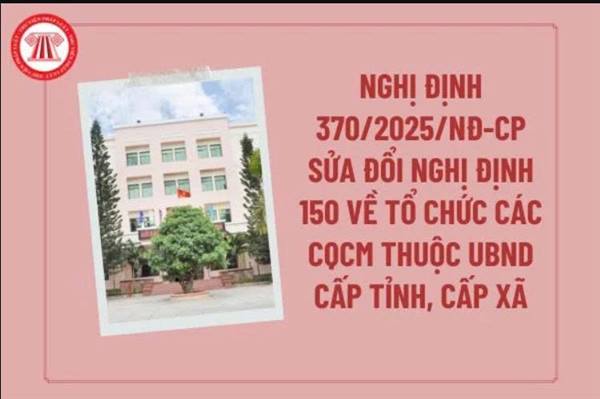 Quy định mới về tổ chức các cơ quan chuyên môn địa phương