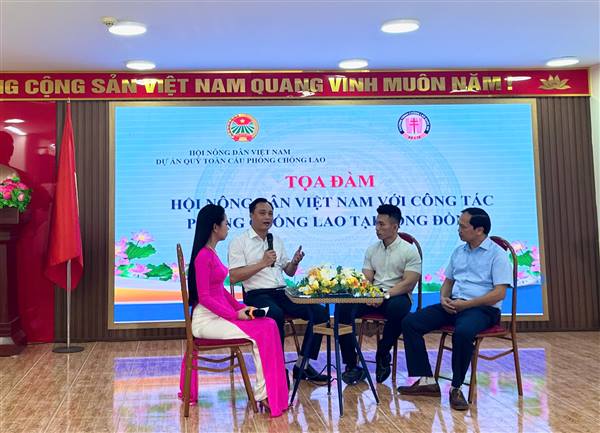 HỘI NÔNG DÂN PHƯỜNG HƯNG ĐẠO PHỐI HỢP TỔ CHỨC HỘI NGHỊ TRUYỀN THÔNG VÀ TỌA ĐÀM CÔNG TÁC PHÒNG, CHỐNG LAO NĂM 2026