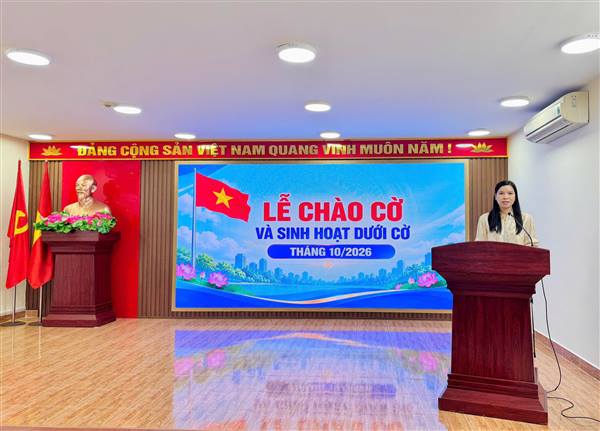 PHƯỜNG HƯNG ĐẠO TỔ CHỨC LỄ CHÀO CỜ VÀ SINH HOẠT DƯỚI CỜ THÁNG 10 NĂM 2026.
