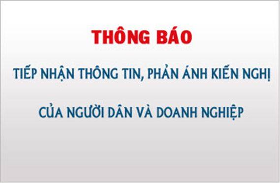 📢 THÔNG BÁO CÔNG KHAI VỀ KẾT QUẢ GIẢI QUYẾT PHẢN ÁNH, KIẾN NGHỊ CỦA CÔNG DÂN