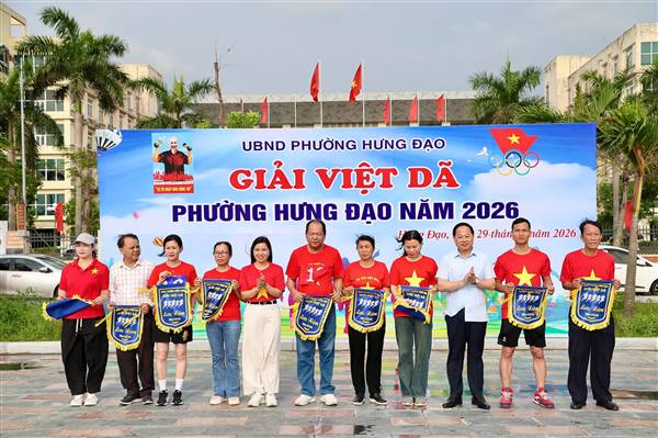 Gần 500 vận động viên tham gia giải chạy Việt dã phường Hưng Đạo năm 2026