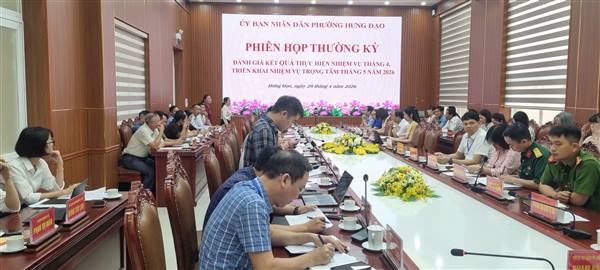 UBND phường tổ chức phiên họp thường kỳ tháng 4 năm 2026