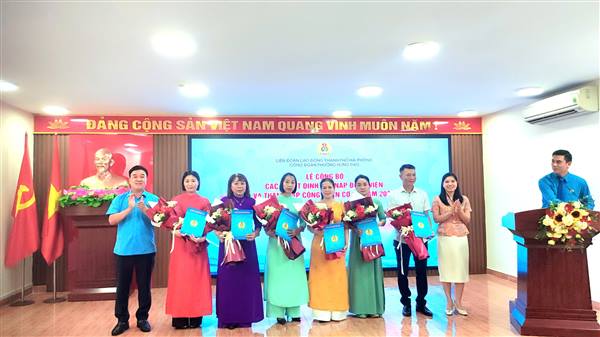 Công đoàn phường Hưng Đạo thành lập thêm 06 công đoàn cơ sở tại doanh nghiệp