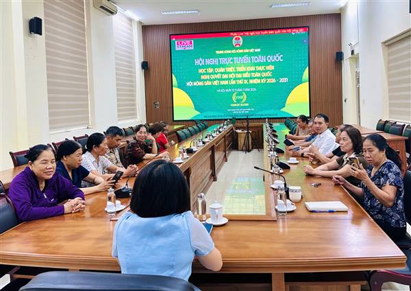 NGÀY 10/7/2026, HỘI NÔNG DÂN PHƯỜNG HƯNG ĐẠO THAM DỰ HỘI NGHỊ TRỰC TUYẾN TOÀN QUỐC HỌC TẬP, QUÁN TRIỆT, TRIỂN KHAI THỰC HIỆN NGHỊ QUYẾT ĐẠI HỘI ĐẠI BIỂU TOÀN QUỐC HỘI NÔNG DÂN VIỆT NAM LẦN THỨ IX, NHIỆM KỲ 2026–2031