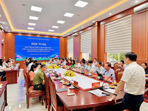 HƯNG ĐẠO TỔ CHỨC HỘI NGHỊ ĐỐI THOẠI VỚI DOANH NGHIỆP: LẮNG NGHE, THÁO GỠ KHÓ KHĂN, ĐỒNG HÀNH CÙNG DOANH NGHIỆP