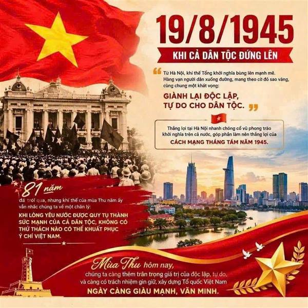 KỶ NIỆM 81 NĂM CÁCH MẠNG THÁNG TÁM VÀ QUỐC KHÁNH 2/9