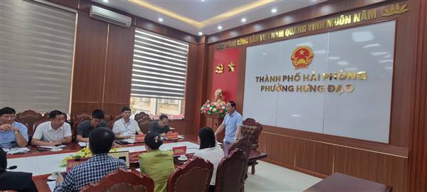 ỦY BAN NHÂN DÂN PHƯỜNG HƯNG ĐẠO LÀM VIỆC VỚI CHỦ ĐẦU TƯ CÁC DỰ ÁN NHÀ Ở TRÊN ĐỊA BÀN PHƯỜNG
