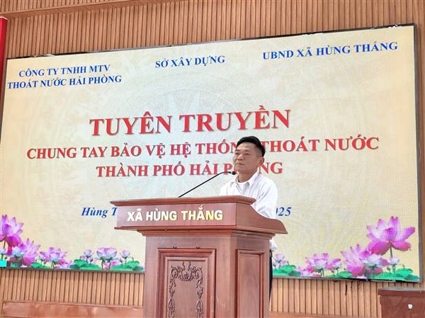 Hội nghị tuyên truyền Chung tay bảo vệ hệ thống thoát nước trên địa bàn xã Hùng Thắng