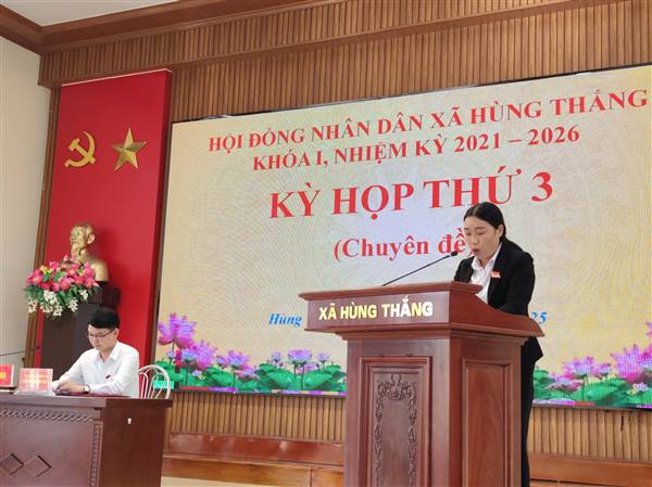 Hùng Thắng tổ chức Kỳ họp chuyên đề điều chỉnh dự toán ngân sách năm 2025