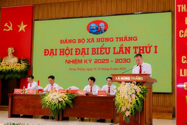 Phiên trù bị Đại hội Đại biểu Đảng bộ xã Hùng Thắng lần thứ I,
 nhiệm kỳ 2025-2030.
