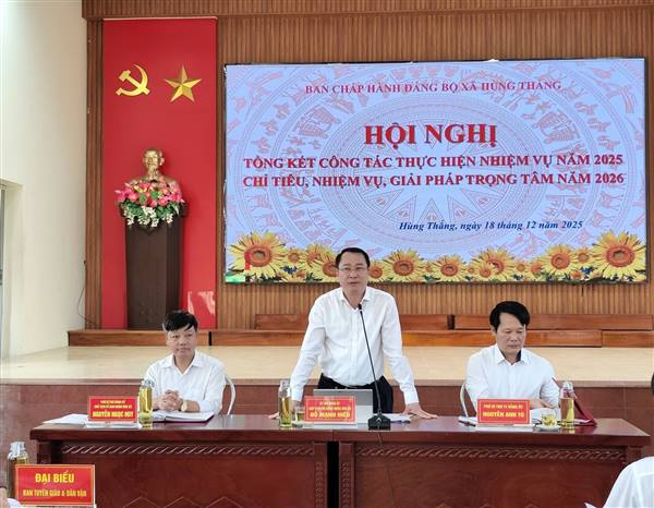 Đưa Nghị quyết vào cuộc sống – từ quyết tâm chính trị đến hành động cụ thể ở xã Hùng