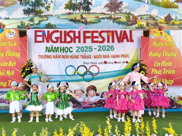 Trường Mầm non Hùng Thắng tổ chức chuyên đề “Festival Tiếng Anh