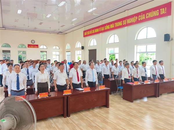  XÃ HÙNG THẮNG TỔ CHỨC LỄ CHÀO CỜ ĐẦU THÁNG 8/2026 